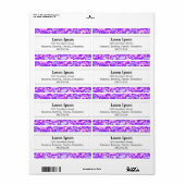 Middenband II - Paars plasma Etiket (Full Sheet)