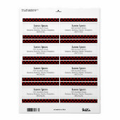 Middenband II - Rode Stippen Etiket (Full Sheet)