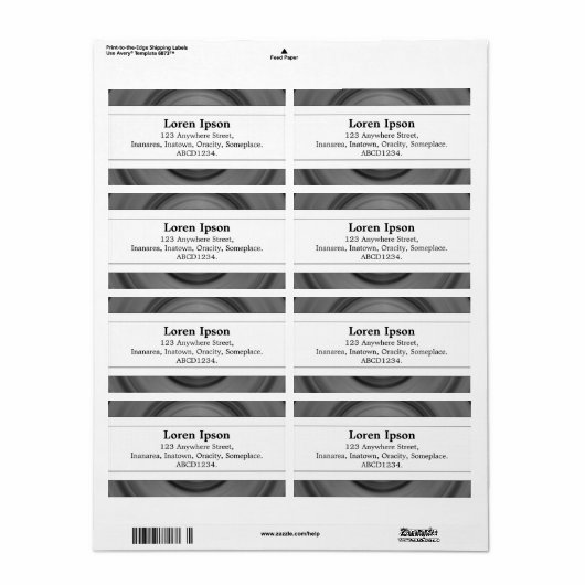 Middenband II - Wiel Etiket (Full Sheet)