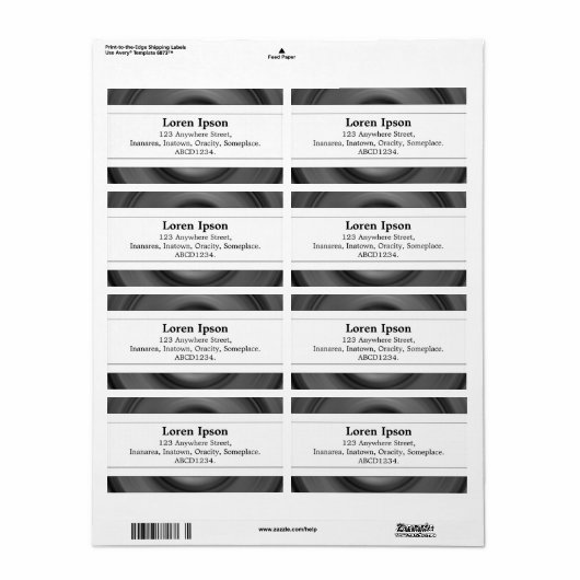 Middenband II - wiel II Etiket (Full Sheet)