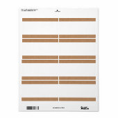 Middenband - karton etiket (Full Sheet)