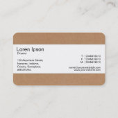 Middenband - karton visitekaartje (Achterkant)