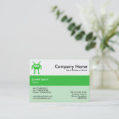 Middenband kleuren - Groene 34C63D - Nanobot Visitekaartje (Staand voorkant)