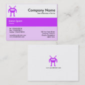 Middenband kleuren - Paars - Nanobot Visitekaartje (Voorkant / Achterkant)