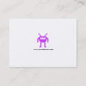 Middenband kleuren - Paars - Nanobot Visitekaartje (Achterkant)