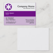 Middenband kleuren - Paars - sterisk Visitekaartje (Voorkant / Achterkant)