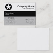 Middenband kleuren - zwart - Star Visitekaartje (Voorkant / Achterkant)