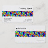 Middenband - kleurrijk Abstract Visitekaartje (Voorkant / Achterkant)