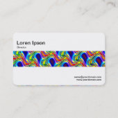 Middenband - kleurrijk Abstract Visitekaartje (Achterkant)