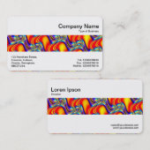 Middenband - kleurrijk Abstract Visitekaartje (Voorkant / Achterkant)