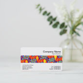 Middenband - kleurrijk Abstract Visitekaartje (Staand voorkant)