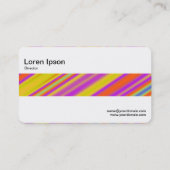 Middenband - kleurrijk Abstract Visitekaartje (Achterkant)