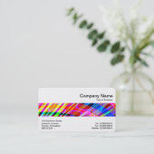 Middenband - kleurrijk fractal visitekaartje (Staand voorkant)
