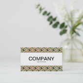 Middenband - kleurrijk geometrisch 08 visitekaartje (Staand voorkant)