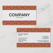 Middenband - kleurrijke cirkels 06 visitekaartje (Voorkant / Achterkant)