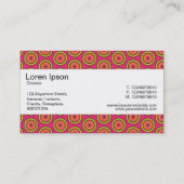 Middenband - kleurrijke cirkels 06 visitekaartje (Achterkant)