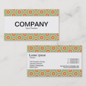 Middenband - kleurrijke cirkels visitekaartje (Voorkant / Achterkant)