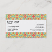 Middenband - kleurrijke cirkels visitekaartje (Achterkant)