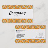 Middenband - kleurrijke cirkels visitekaartje (Voorkant / Achterkant)