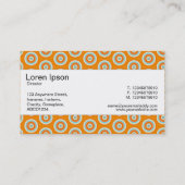 Middenband - kleurrijke cirkels visitekaartje (Achterkant)