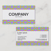 Middenband - kleurrijke geometrische visitekaartje (Voorkant / Achterkant)