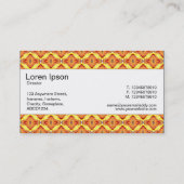 Middenband - kleurrijke geometrische weergave 07 visitekaartje (Achterkant)