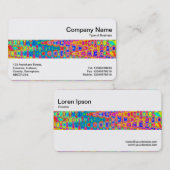 Middenband - kleurrijke golven visitekaartje (Voorkant / Achterkant)