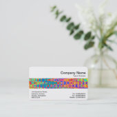 Middenband - kleurrijke golven visitekaartje (Staand voorkant)