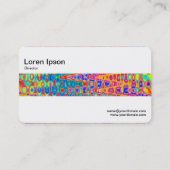 Middenband - kleurrijke golven visitekaartje (Achterkant)