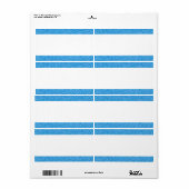 Middenband - kopersulfaat etiket (Full Sheet)