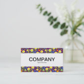 Middenband - Lentbloemen - Diep Paars Visitekaartje (Staand voorkant)