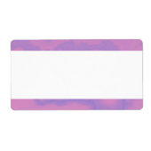 Middenband - Lila marmer Etiket (Voorkant)