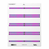Middenband - Magenta Streaks Etiket (Full Sheet)