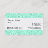 Middenband - Manuscript - Het Patroon van de Schaa Visitekaartje (Achterkant)