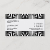 Middenband - Op art III Visitekaartje (Achterkant)