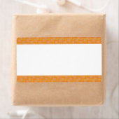 Middenband - Oranje vierkantjes Etiket (Insitu)