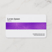 Middenband - Paars met elektrische regen Visitekaartje (Achterkant)