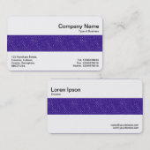 Middenband - Paarse denim Visitekaartje (Voorkant / Achterkant)