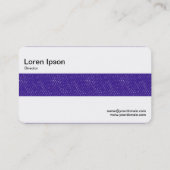 Middenband - Paarse denim Visitekaartje (Achterkant)