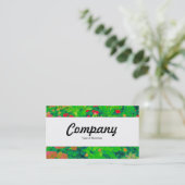 Middenband - Psychedelic Flower Bed Visitekaartje (Staand voorkant)