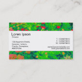 Middenband - Psychedelic Flower Bed Visitekaartje (Achterkant)