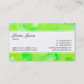 Middenband (rand) - Script - Groen geschilderd Visitekaartje (Achterkant)