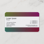 Middenband (rand) - Verloop Y,M,B,R, donker Visitekaartje (Achterkant)