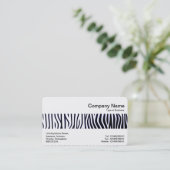 Middenband - Robo-Zebra Visitekaartje (Staand voorkant)