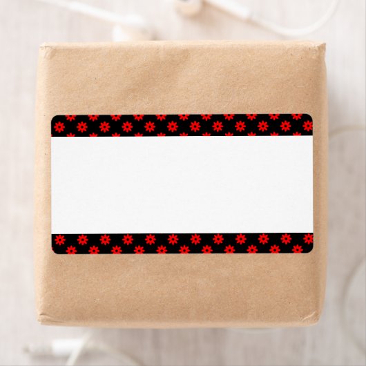 Middenband - Rode Bloemstippen Etiket (Insitu)