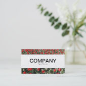 Middenband - Rode Tulpen en primrozen Visitekaartje (Staand voorkant)