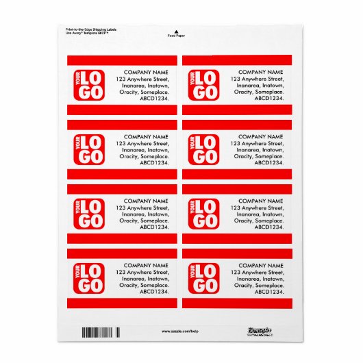 Middenband - rood etiket (Full Sheet)