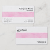 Middenband - roze cirkels Abstract Visitekaartje (Voorkant / Achterkant)