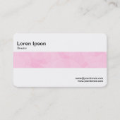 Middenband - roze cirkels Abstract Visitekaartje (Achterkant)