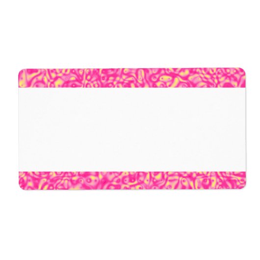 Middenband - Roze plasma Etiket (Voorkant)